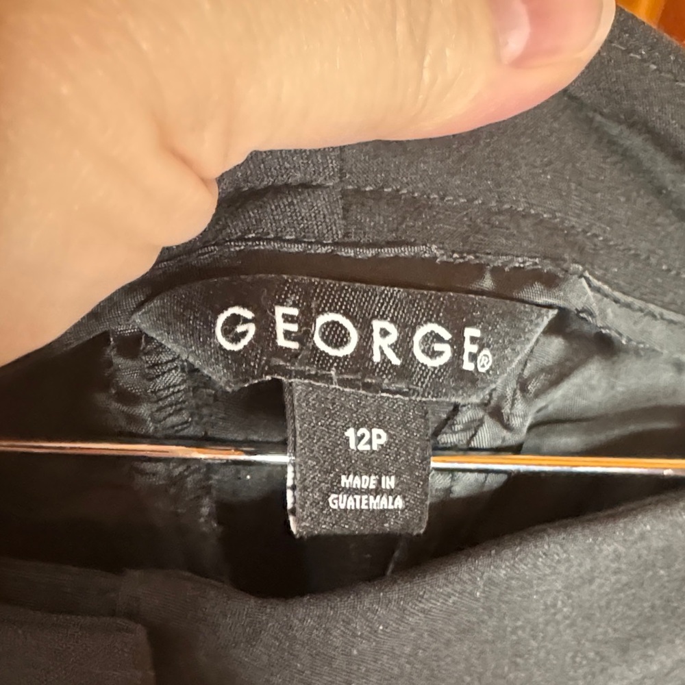 George Black High Rise Trouser Pants Size 12P - Picture 2 of 7
